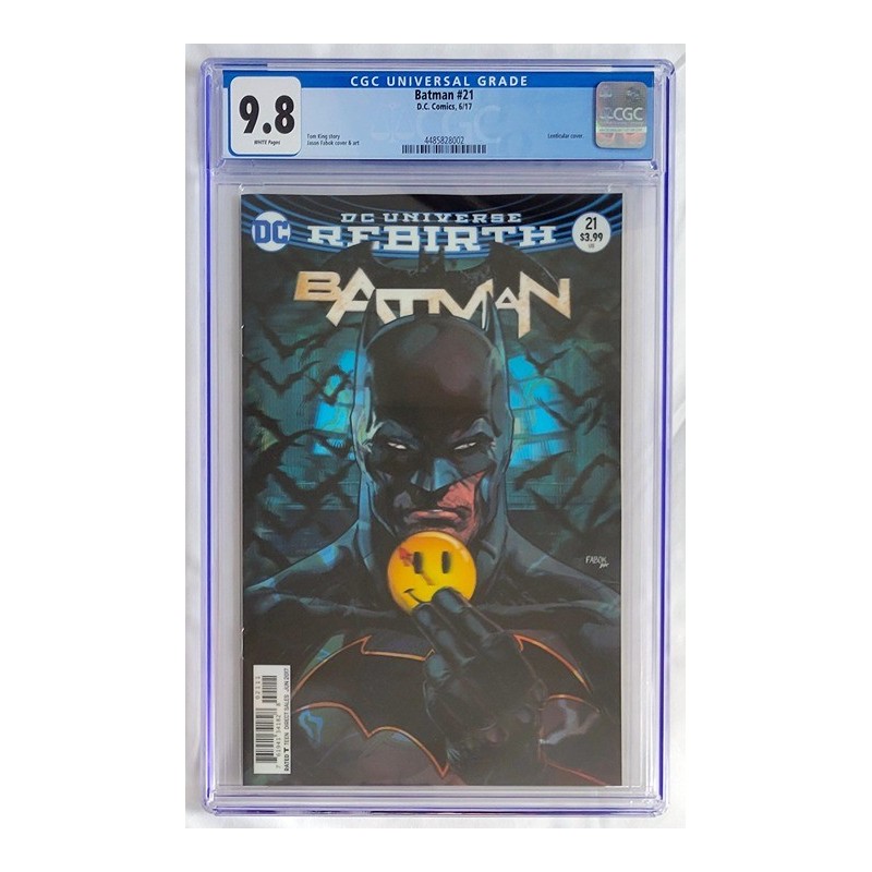 Batman 21 Jason Fabok Lenticular Variant (2017) CGC 9.8 White Pages