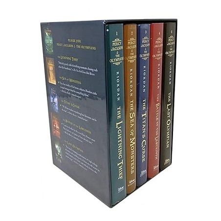 Percy Jackson and the Olympians Collection Rick Riordan 5 Books Set Novelas