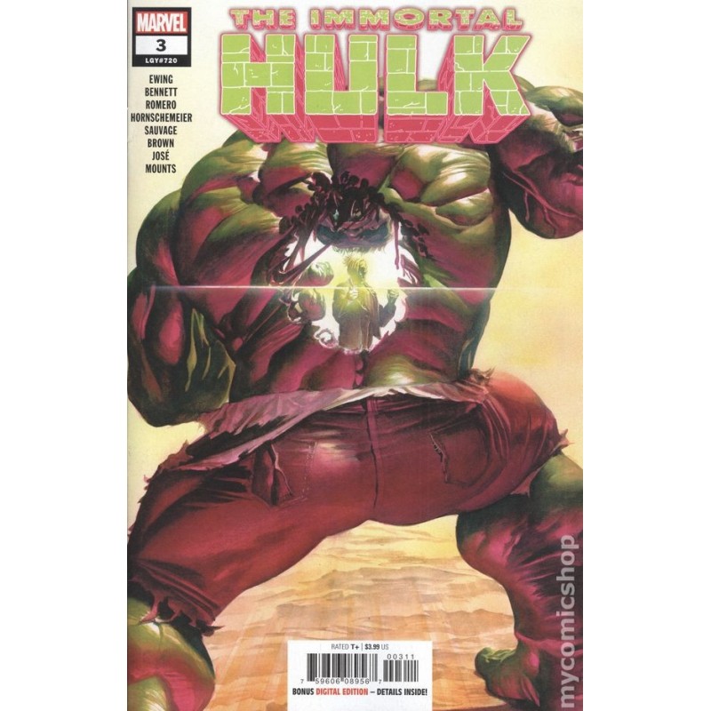 Immortal Hulk 2018 Marvel Nro 3A