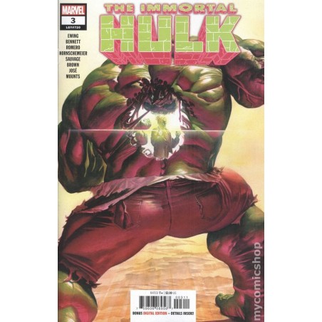 Immortal Hulk 2018 Marvel Nro 3A