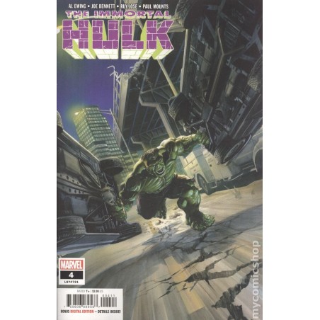 Immortal Hulk 2018 Marvel Nro 4A