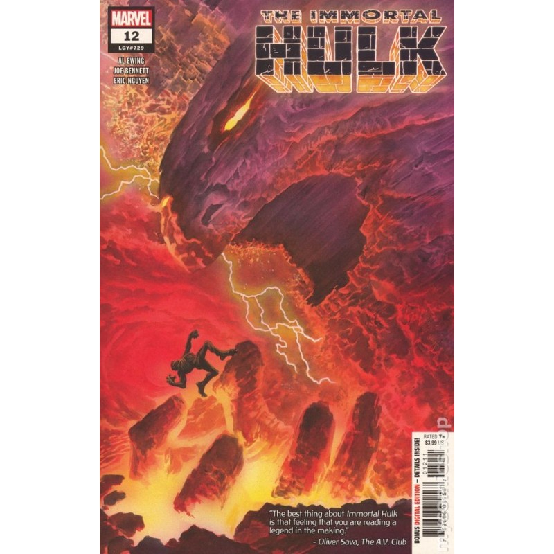 Immortal Hulk 2018 Marvel Nro 12A