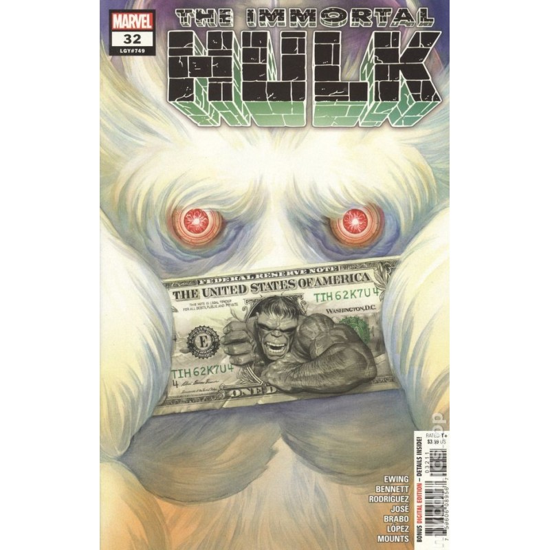 Immortal Hulk 2018 Marvel Nro 32A