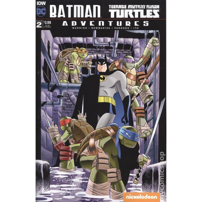 Batman Teenage Mutant Ninja Turtles Adventures 2016 IDW Nro 2SUB.A