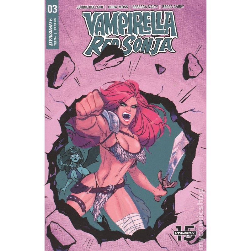 Vampirella Red Sonja 2019 Dynamite Nro 3B