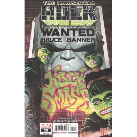 Immortal Hulk 2018 Marvel Nro 28A