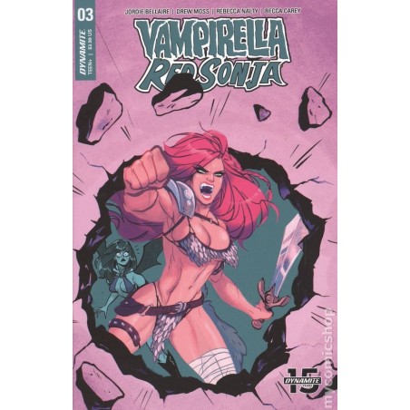 Vampirella Red Sonja 2019 Dynamite Nro 3B