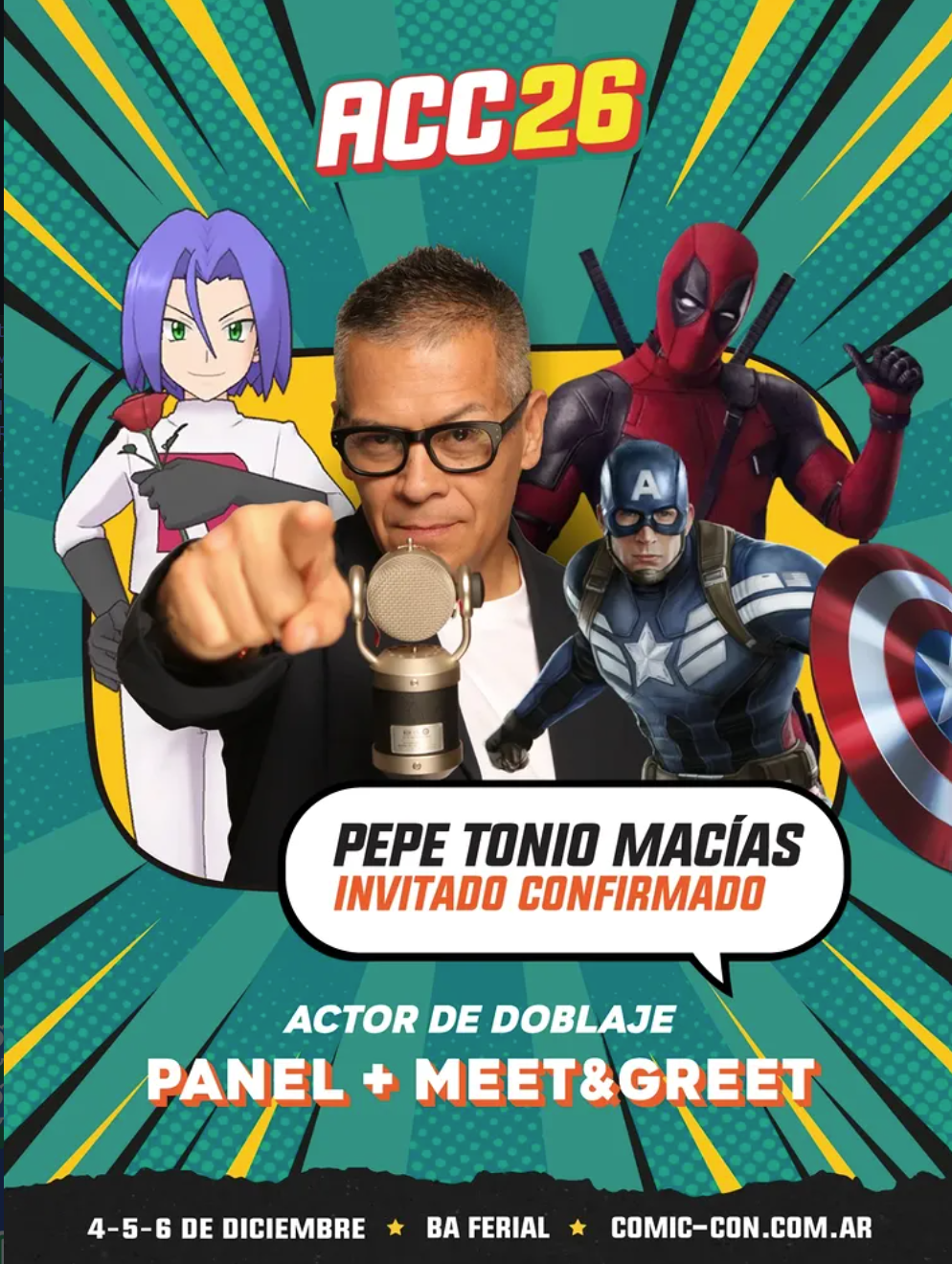 De Frodo a Iron Man: quiénes son las estrellas que estarán en Argentina Comic Con 2026