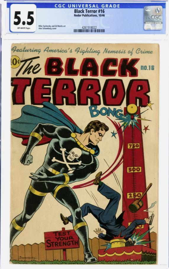 Black Terror #16: la portada de Schomburg y una historia antifascista de 1946