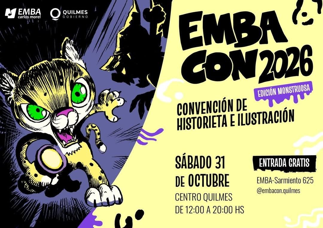 EMBA Con 2026: la convención gratis de historieta que llega a Quilmes
