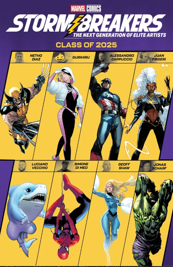 Marvel presenta a los Stormbreakers 2025: dos de los ocho artistas son Argetinos